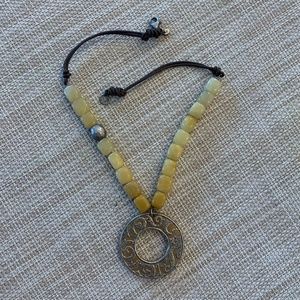 Stone and Sterling Silver Necklace (Silpada)